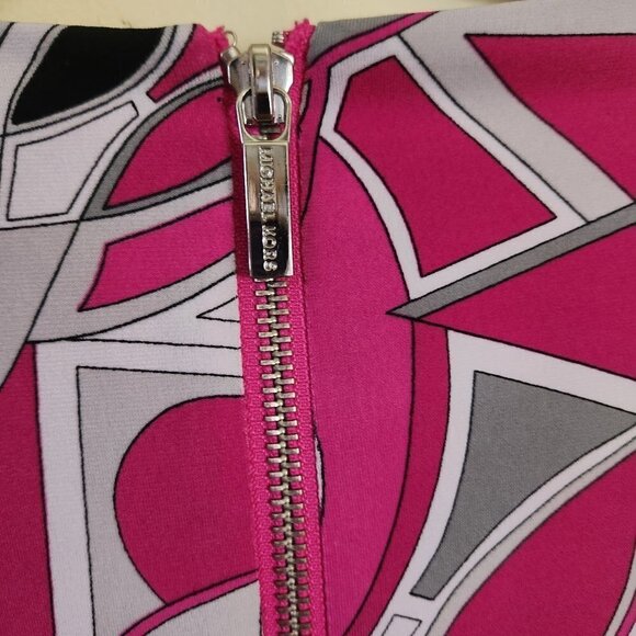 Michael Michael Kors Pink Swirl Sheath Dress Size 10 - Picture 3 of 6
